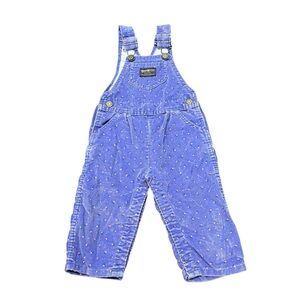 Vintage OshKosh B’Gosh Corduroy Floral Overalls